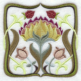 Art Nouveau Floral Square 2