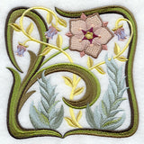 Art Nouveau Floral Square 3