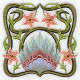 Art Nouveau Floral Square 4