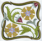 Art Nouveau Floral Square 5