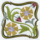 Art Nouveau Floral Square 5