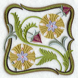 Art Nouveau Floral Square 5