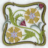 Art Nouveau Floral Square 5