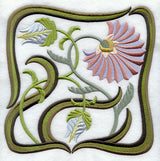 Art Nouveau Floral Square 7