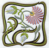 Art Nouveau Floral Square 7