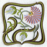 Art Nouveau Floral Square 7