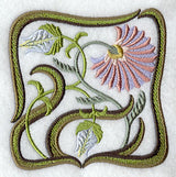 Art Nouveau Floral Square 7