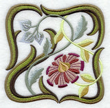 Art Nouveau Floral Square 9
