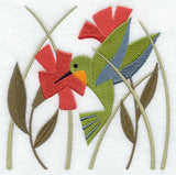 Hummingbird in Flowers