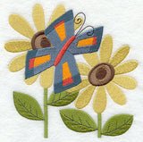 Butterfly and Flower Pair