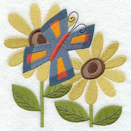 Butterfly and Flower Pair