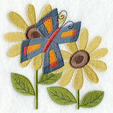 Butterfly and Flower Pair