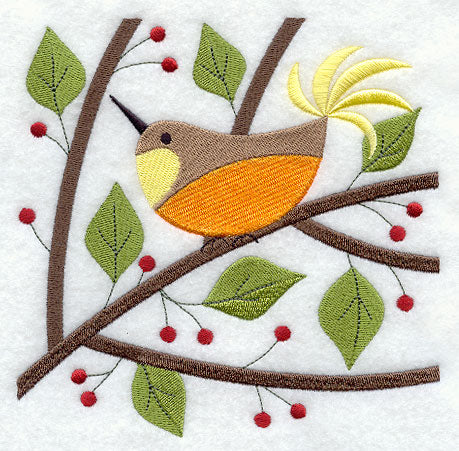 Bird in Berry-Bright Spring