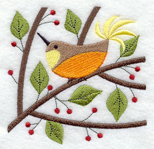 Bird in Berry-Bright Spring