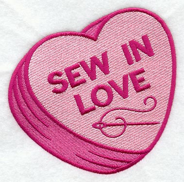 Sew In Love Conversation Heart