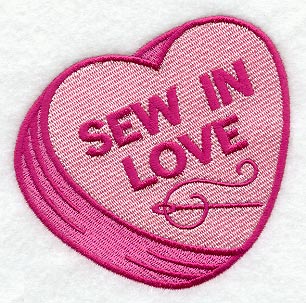 Sew In Love Conversation Heart