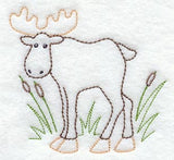 Meandering Moose (Redwork)