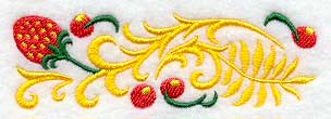Strawberry Swirl Border