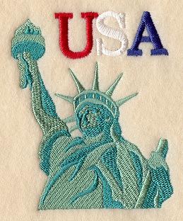 Statue of Liberty and USA