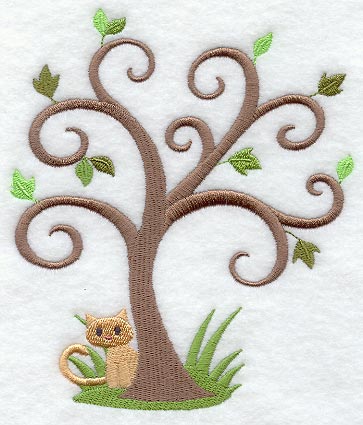 Curious Kitty and Tree