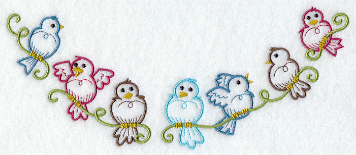 Perching Birds Neckline (Crewneck)