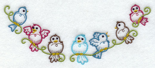 Perching Birds Neckline (Crewneck)