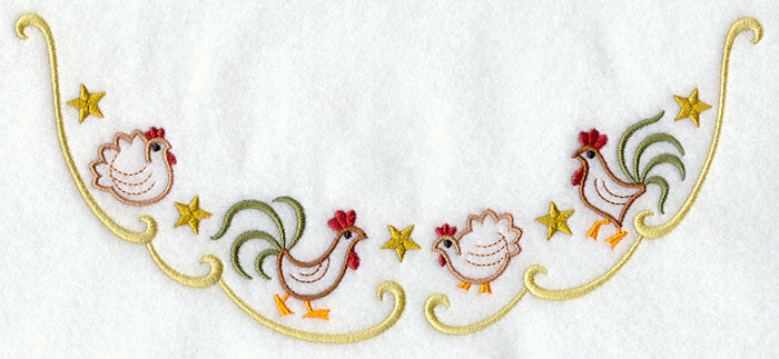 Hens and Roosters Neckline (Crewneck)