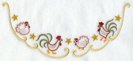 Hens and Roosters Neckline (Crewneck)