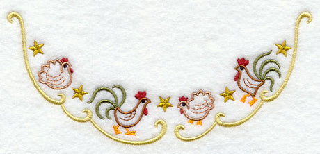 Hens and Roosters Neckline (Crewneck)