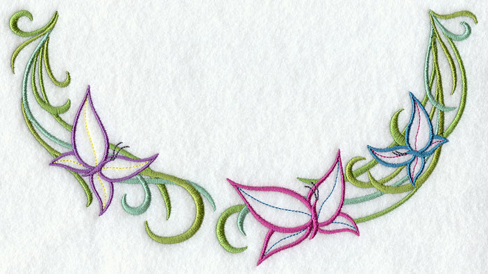 Butterflies and Vines Neckline (Crewneck)