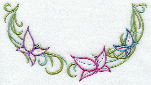 Butterflies and Vines Neckline (Crewneck)