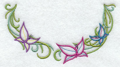 Butterflies and Vines Neckline (Crewneck)