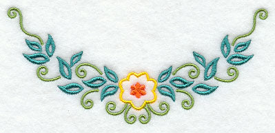 Floral Fashion Neckline (Crewneck)