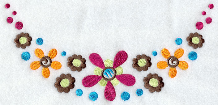 Funky Flowers Neckline (Crewneck)