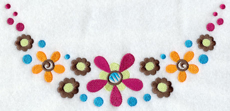 Funky Flowers Neckline (Crewneck)