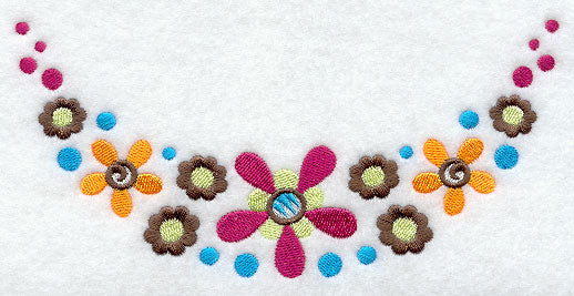 Funky Flowers Neckline (Crewneck)