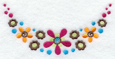 Funky Flowers Neckline (Crewneck)