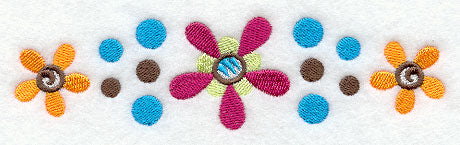 Funky Flowers Accent