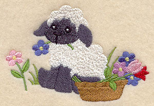 Lamb with Flowers