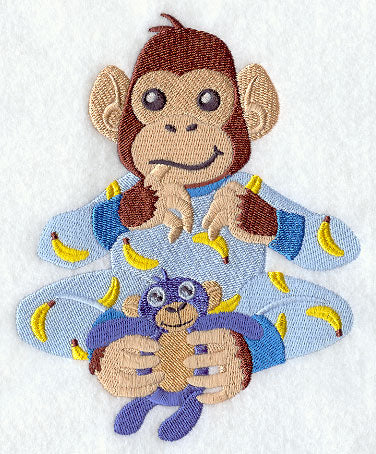 Chimpanzee in Pajamas