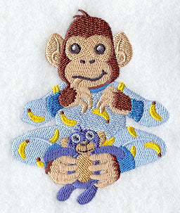 Chimpanzee in Pajamas