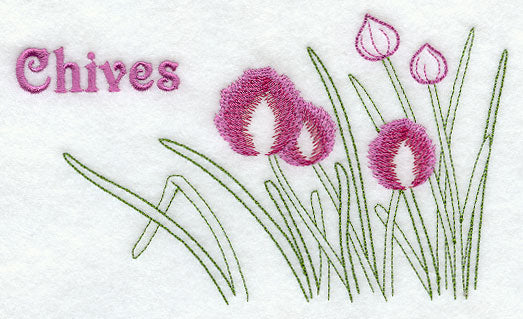 Chives (Redwork)