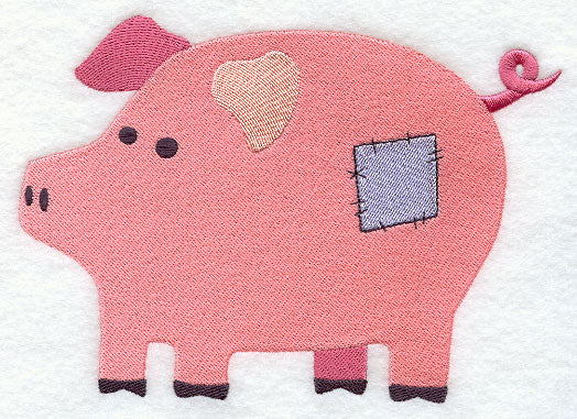 Primitive Patchwork Pig