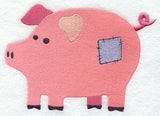Primitive Patchwork Pig