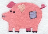 Primitive Patchwork Pig