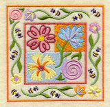 Buzzing Bees and Blossoms Square