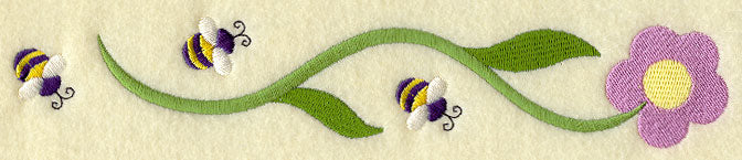 Buzzing Bees and Blossom Border