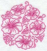 Simply Hibiscus Circle