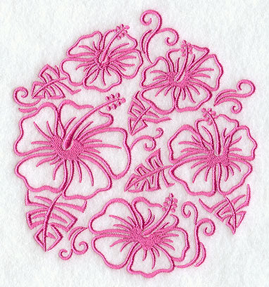 Simply Hibiscus Circle