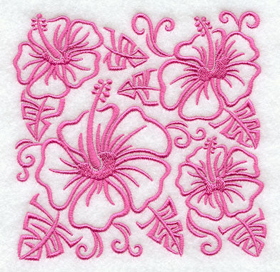 Simply Hibiscus Square